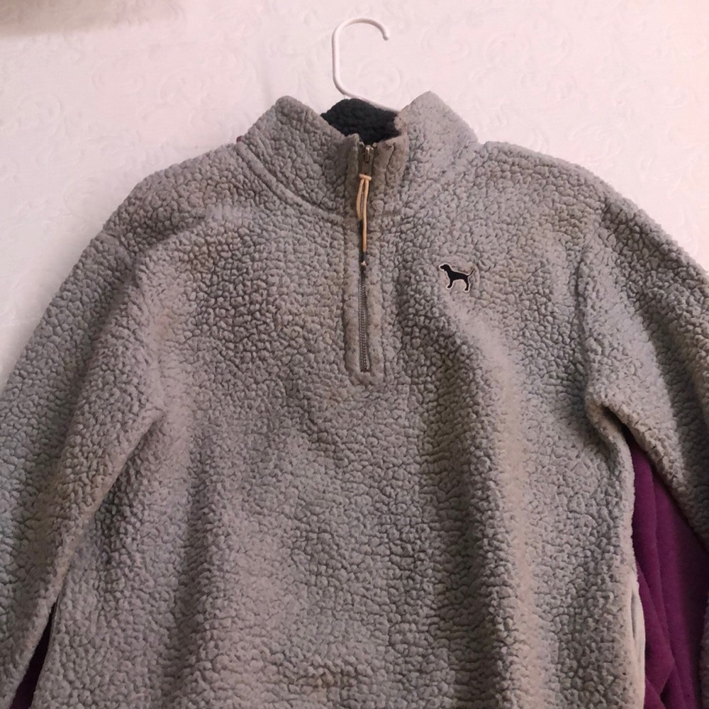 Victoria secret Pink fuzzy jacket size s